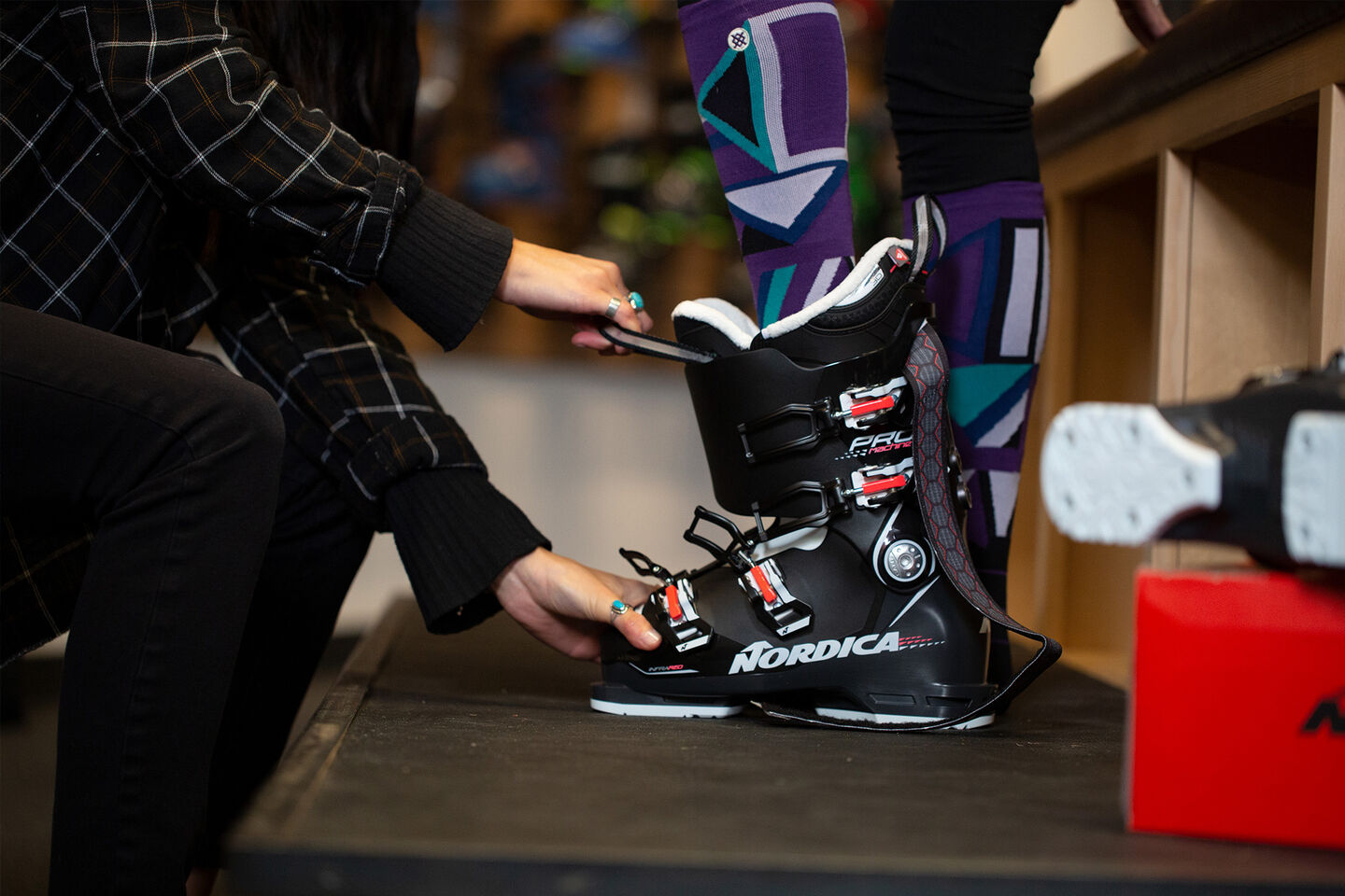 in store nordica boot fitting