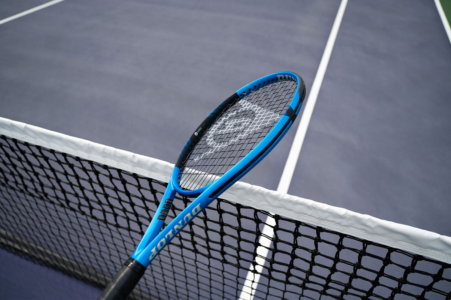 tennis racquet and net