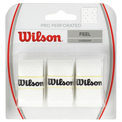 Wilson Pro Overgrip Perforated White 3 Pack