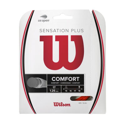 Wilson Sensation Plus Tennis String 17 Gauge Red