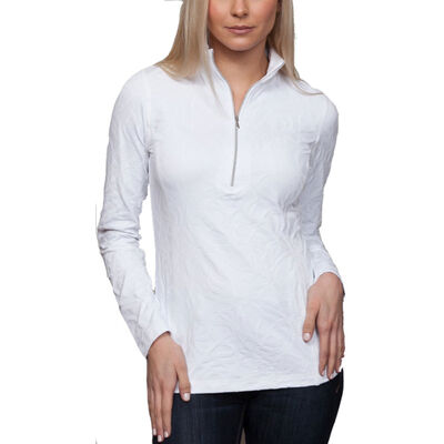 Sno Skins Textured Solid Zip-T Womens