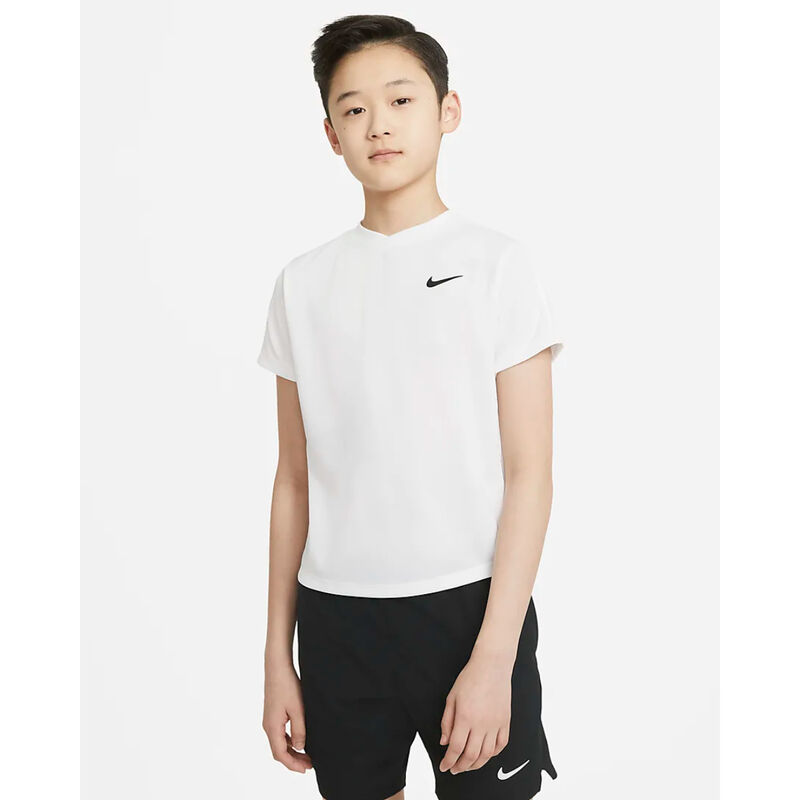 Nike Court Dri-Fit Victory Short Sleeve Tennis Top Boys image number 0