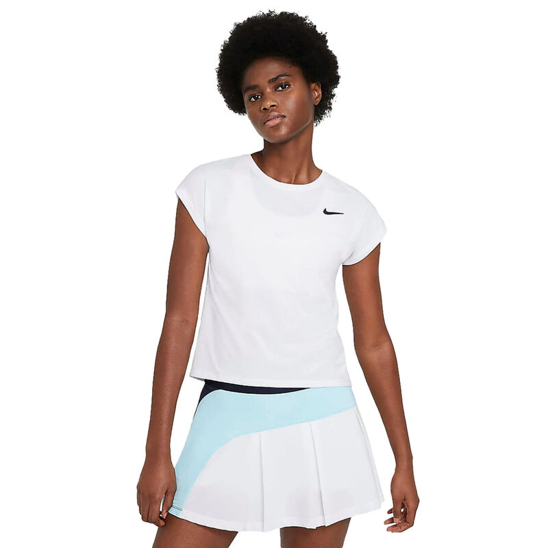 Nike Dri-FIT Victory Short-Sleeve Tennis Top Womens image number 0