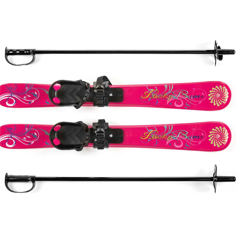 Lucky Bums Beginner Skis + Bindings + Poles Toddlers image number 0