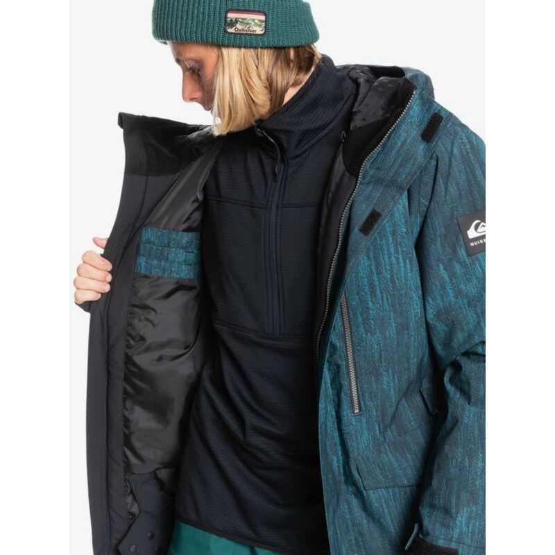Quiksilver Mission Printed Snow Jacket Mens image number 5