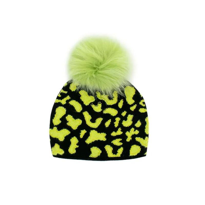 Mitchies Matchings Cow Print Beanie Womens image number 0