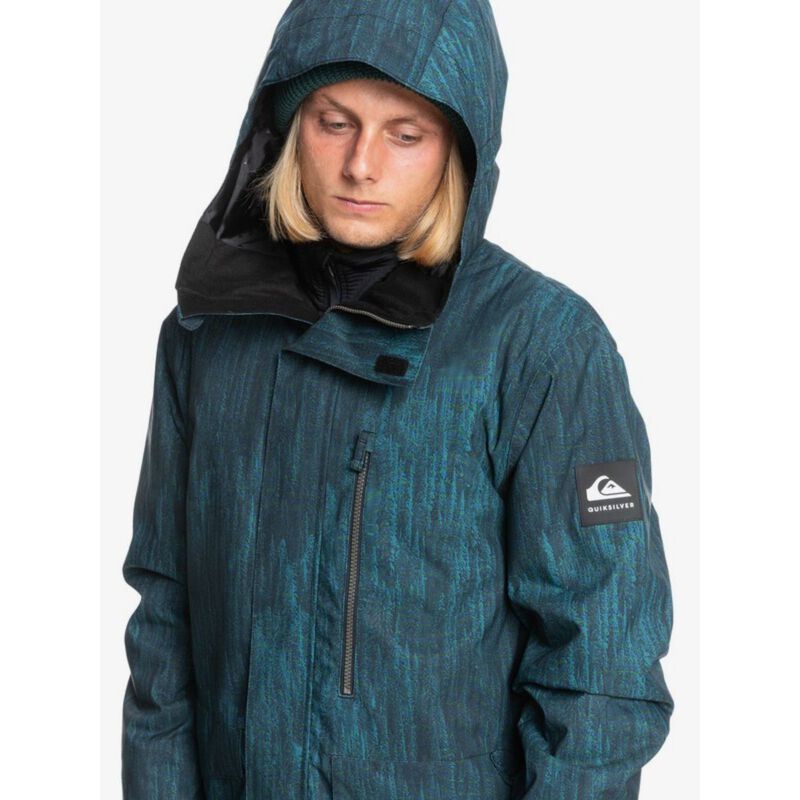Quiksilver Mission Printed Snow Jacket Mens image number 3