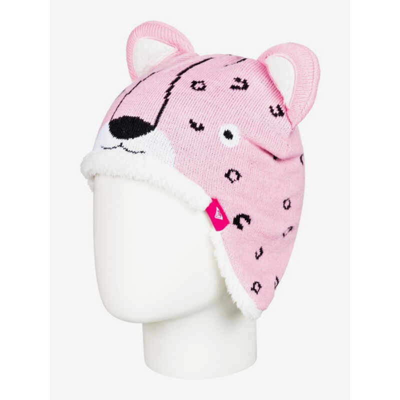 Roxy Leopard Earflap Animal Beanie Toddler Girls image number 0