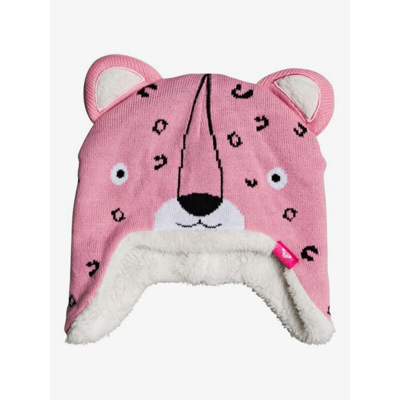 Roxy Leopard Earflap Animal Beanie Toddler Girls image number 1